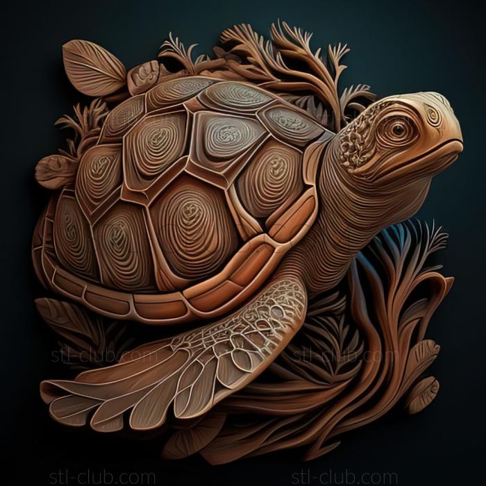 3D model st Kiki turtle famous animal (STL)